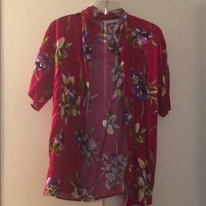 Pink Floral Blouse